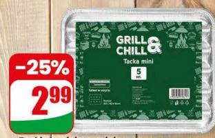 Tacki aluminiowe mini Grill & Chill