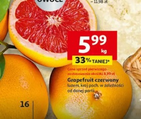 Grapefruit czerwony