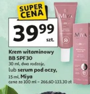 Krem witaminowy BB SPF30 lub serum pod oczy Miya