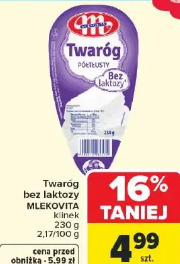Twaróg bez laktozy MLEKOVITA