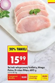 Schab wieprzowy kotlety Mega Paka Kraina Mięs