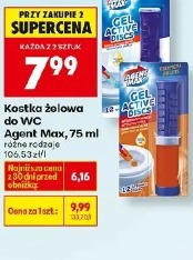 Kostka żelowa do WC Agent Max