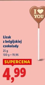 Lizak z belgijskiej czekolady