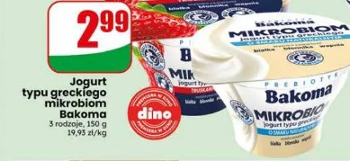 Jogurt typu greckiego mikrobiom Bakoma