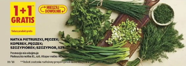 Natka pietruszki, pęczek; koperek, pęczek; szczypiorek; szczypior, szt.