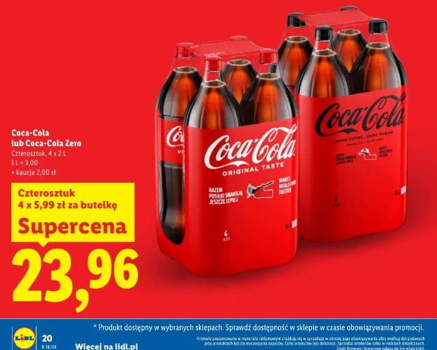 Coca-Cola lub Coca-Cola Zero