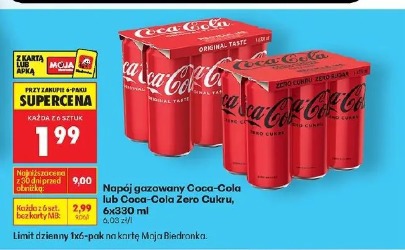 Coca-Cola, Coca-Cola Zero Cukru napój gazowany 6x330 ml