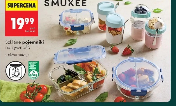 Smukee szklane pojemniki na żywność