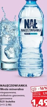 Nałęczowianka Woda mineralna niegazowana, delikatnie gazowana, gazowana