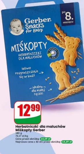 Gerber Miśkopty herbatniczki dla maluchów