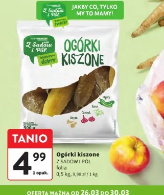 Ogórki kiszone Z SADÓW I PÓL