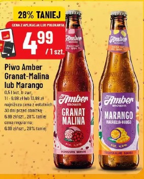 Piwo Amber Granat-Malina lub Marango