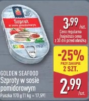 Golden Seafood Szproty w sosie pomidorowym