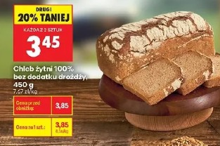 Chleb żytni 100% bez dodatku drożdży