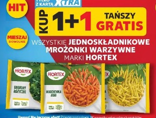 Jednoskładnikowe mrożonki warzywne marki Hortex