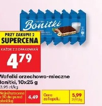 Wafelki orzechowo-mleczne Bonitki