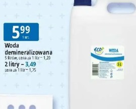Woda demineralizowana Eco+
