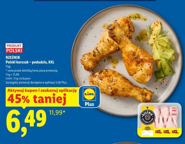 Rzeźnik Polski kurczak – podudzia, XXL