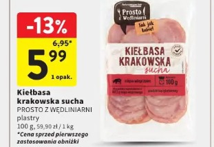 Kiełbasa krakowska sucha Prosto z wędlinarni