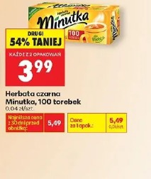 Herbata czarna Minutka, 100 torebek