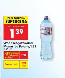 Woda niegazowana Mama i Ja Polaris