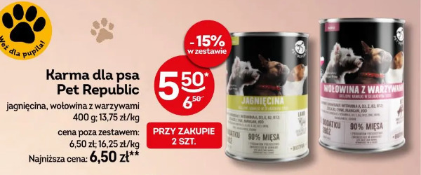 Karma dla psa Pet Republic jagnięcina, wołowina z warzywami