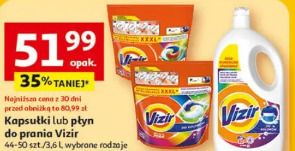 Kapsułki lub płyn do prania Vizir