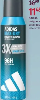 Adidas Max-Dry antyperspirant w sprayu