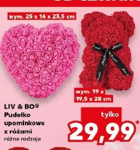 Liv & Boe pudełko upominkowe z różami różne rodzaje