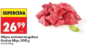 Mięso wołowe na gulasz Kraina Mięs
