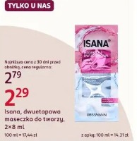 Isana, dwuetapowa maseczka do twarzy