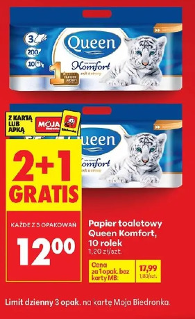 Papier toaletowy Queen Komfort