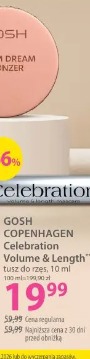 Gosh Copenhagen Celebration Volume & Length tusz do rzęs