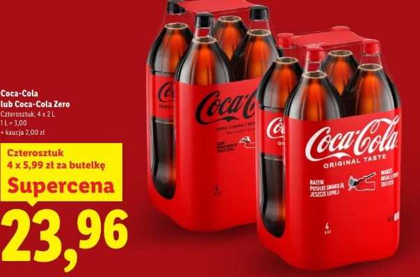 Coca-Cola lub Coca-Cola Zero