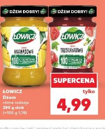 Łowicz Dżem ananasowy różne rodzaje 280 g słoik