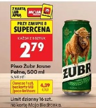 Piwo Żubr Jasne Pełne, 500 ml