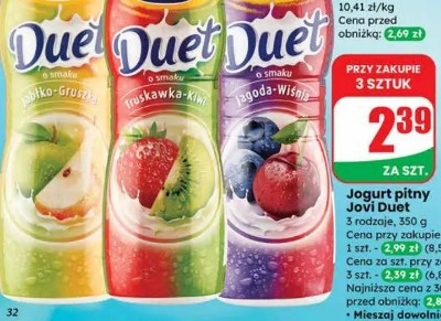 Jogurt pitny Jovi Duet