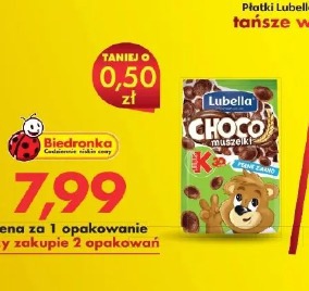 Lubella Choco muszelki