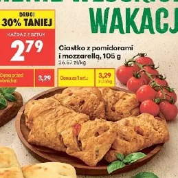 Ciastko z pomidorami i mozzarellą