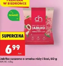Jabłka suszone o smaku róży i liczi