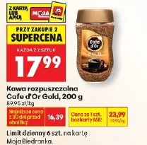 Kawa rozpuszczalna Cafe d'Or Gold