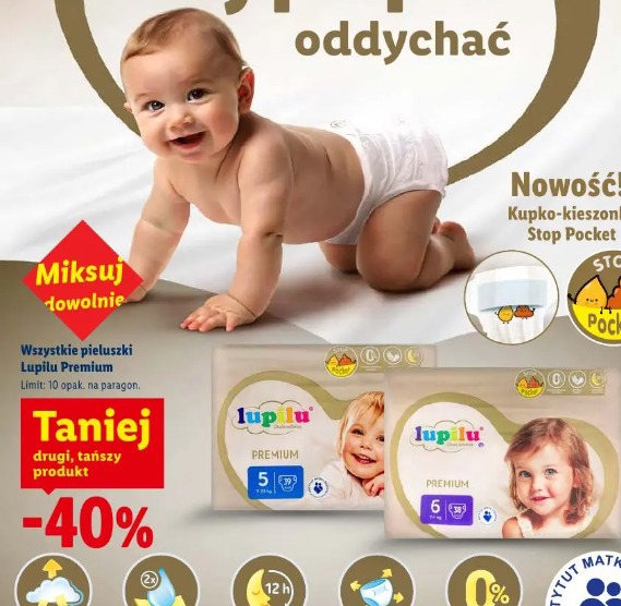 Lupilu Premium Oddychające pieluszki