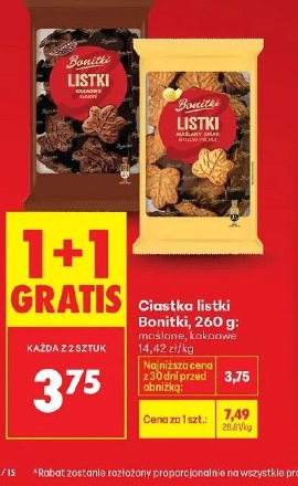 Ciastka listki Bonitki