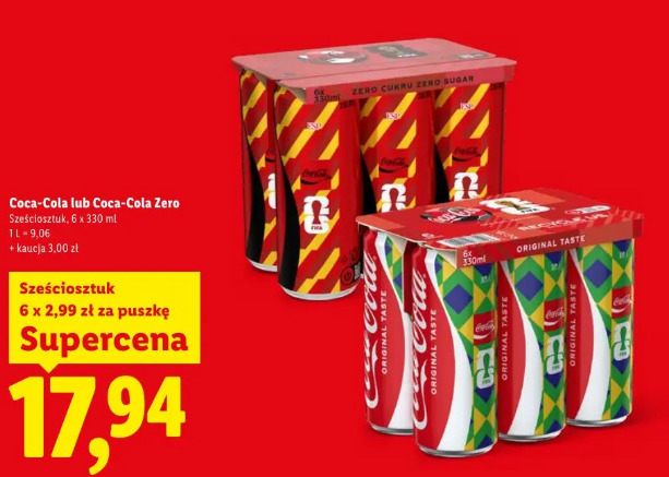 Coca-Cola lub Coca-Cola Zero