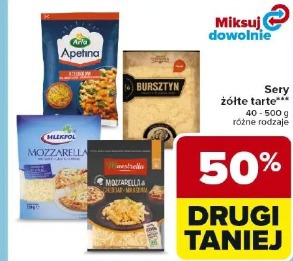 Sery żółte tarte różne rodzaje