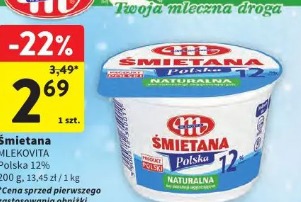 Śmietana Mlekovita Polska 12%