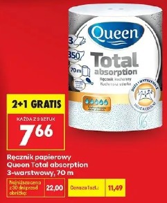 Ręcznik papierowy Queen Total absorption 3-warstwowy