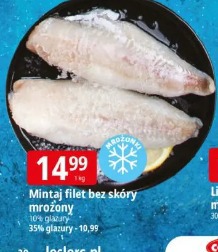 Mintaj filet bez skóry mrożony