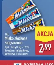 JAL Mleko słodzone zagęszczone