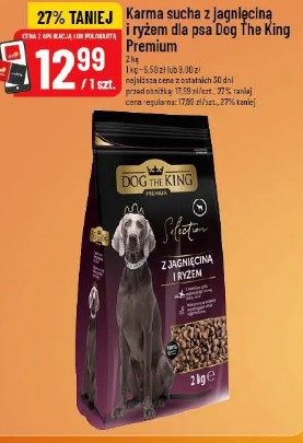 Karma sucha z jagnięciną i ryżem dla psa Dog The King Premium